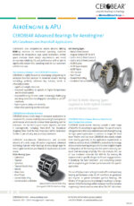 Advanced Bearings for AeroEngine/APU Gearboxes and Mainshaft Applications