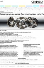 Department Manager Quality Control (m/w/d)