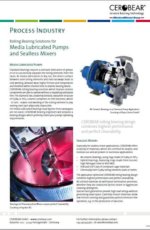 CEROBEAR Rolling Bearing Solutions for Media Lubricated Pumps and Sealless Mixers